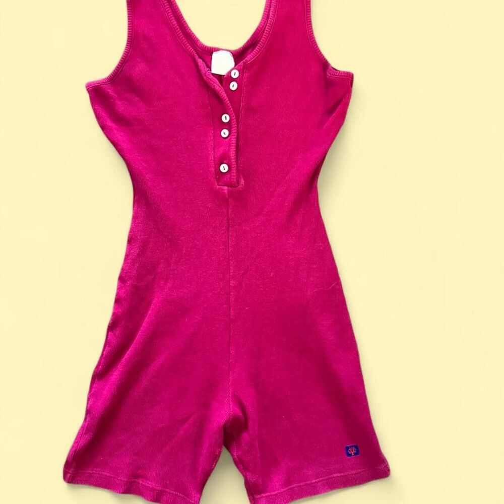 Unbranded Women's Pink and Burgundy Bodysuit